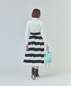 GRACE CONTINENTAL ボーダーコンビシャツワンピース