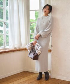 WEGO 【WEB限定/2025年秋冬新作】ニットワンピース