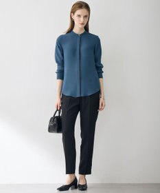 ICB 【6/12-6/28期間限定・受注生産】BackSatinAmunzen バンドカラーブラウス