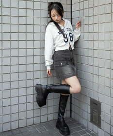 WEGO グラフィックショートZIPパーカー