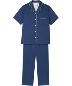 une nana cool 【綿100%】60/2 やわらか天竺 半袖開襟パジャマ MADE WITH LIBERTY FABRIC