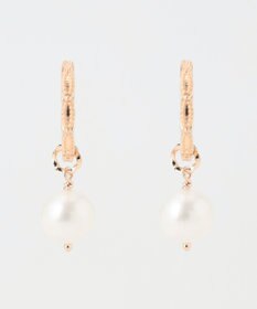 TOCCA 【WEB限定】DAISY PETAL HOOP PIERCED EARRINGS K10ゴールド 淡水パール 2WAYピアス