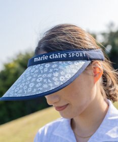 FILA GOLF／marie claire 【marie claire SPORT】花柄UVクリップサンバイザー