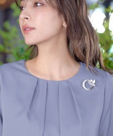 Tiaclasse 【新色追加・洗える】つまみタック袖レイヤードブラウス