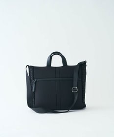 MIYABIYA LAQUOH【撥水加工】篭目柄エンボスボンディング スリム２WAYトート