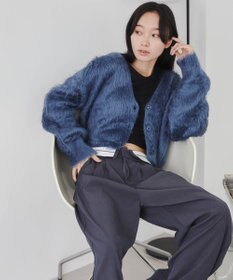 WEGO ファータッチニットショートカーデ