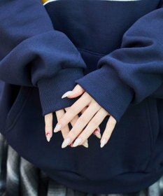 WEGO 裏起毛グラフィックビッグプルパーカー