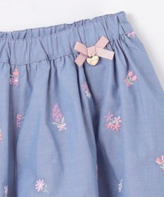 ANY KIDS フラワー 刺繍 キュロット