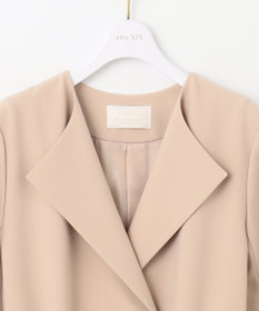 ANY SIS ノーカラーロングテロンチ コート