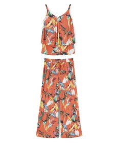 San-ai Resort（三愛水着楽園） ロングパンツセット　9M・11L　【Coral veil（コーラルヴェール）】