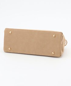 組曲 スエードライク トップハンドルバッグ