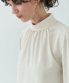 BEIGE， 【L-size】EVA / ハイネックロングスリーブブラウス