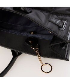 UNBILLION 【テレビ ドラマ着用アイテム】ペルケ perche / ナイロンキルト×クロコ型押し牛革A42wayトートバッグ