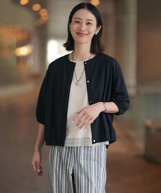 J.PRESS LADIES S 【一枚で着映え】コットンスムース レース カットソー