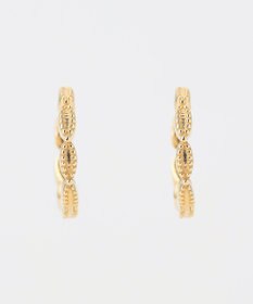 TOCCA 【WEB限定】DAISY PETAL HOOP PIERCED EARRINGS K10ゴールド 淡水パール 2WAYピアス