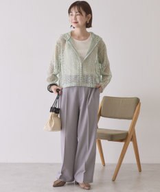 AMERICAN HOLIC 【先行予約】幾何学レースフードシャツ