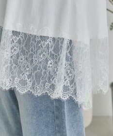 WEGO 【ANGIE VINTAGE】裾レースドッキングロンT