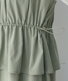 Green Parks ペプラムドッキングワンピース