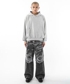 WEGO 【ユニセックス着用ITEM】バルーンクロップドプルパーカー