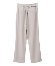 YECCA VECCA ベルト付きタックストレートパンツ