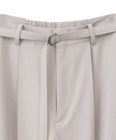 YECCA VECCA ベルト付きタックストレートパンツ
