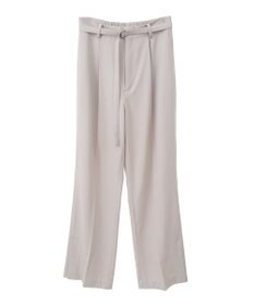 YECCA VECCA ベルト付きタックストレートパンツ