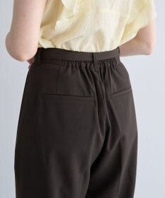 YECCA VECCA ベルト付きタックストレートパンツ