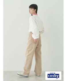 earth music&ecology Ｃｏｓｂｙ×ｅａｒｔｈ　配色ステッチロングＴシャツ