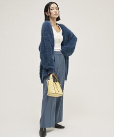 YECCA VECCA 金釦アクセントベルトワイドパンツ