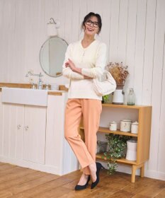 WEGO 【WEB限定/2025年秋冬新作/洗濯OK/毛玉レス/MLXLサイズ展開/オフィス/カジュアル】ベーシックニットセーター