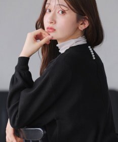 Tiaclasse L 【安田美沙子さん着用・洗える】ボリュームパフスリーブニットチュニック