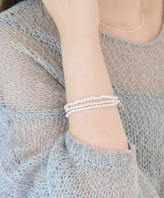 Phoebe レイヤードバロックパールマンテルブレスレット　シルバー