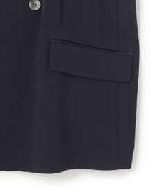 uncrave バックサテンジョーゼット ノーカラージャケット