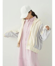 earth music&ecology コクーンギャザー切替ブルゾン