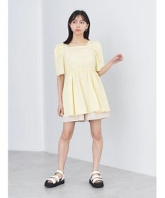 earth music&ecology スクエアネックチュニック