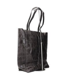 INTER-CHAUSSURES 【ANDREA CARDONE ITALI】ファスナー付き型押しレザートートバッグ