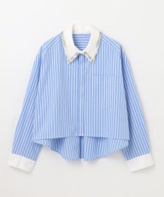 GRACE CONTINENTAL ビジューカラーシャツ