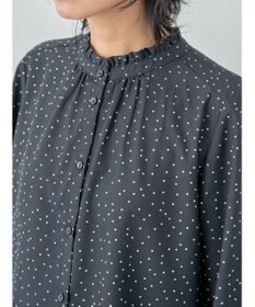 Green Parks ＢＰ　ケア楽　スタンドフリルブラウス