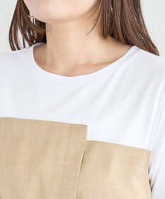 Green Parks 異素材ドッキングワンピース