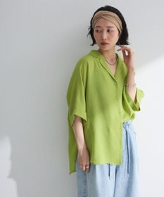 Green Parks 【WEB限定】開襟シアージャケット風シャツⅡ