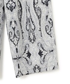 23区 【洗える】Rattiドローイングペイズリープリント ワイド パンツ