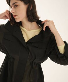 uncrave シアーオーガンジー ミリタリーブルゾン