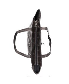 INTER-CHAUSSURES 【ANDREA CARDONE ITALI】ファスナー付き型押しレザートートバッグ