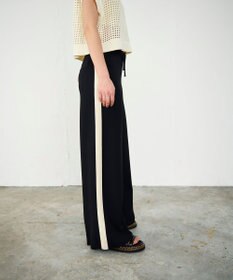 GRACE CONTINENTAL バイカラーニットパンツ