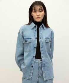 NAVE 【ReNAVE　洗える】ストレッチデニム シャツ