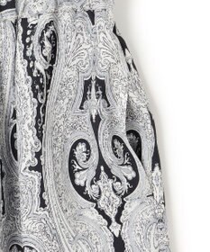 23区 【洗える】Rattiドローイングペイズリープリント ワイド パンツ