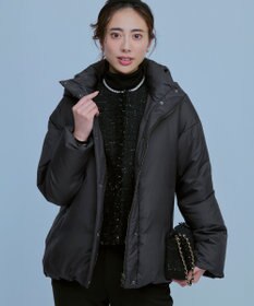 23区 【WEB&一部店舗限定】ステッチレス フーデット ダウン ブラック系