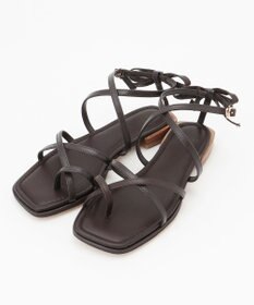 自由区 レースアップ サンダル