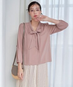 Tiaclasse 【新色追加・洗える】リボンタイブラウス