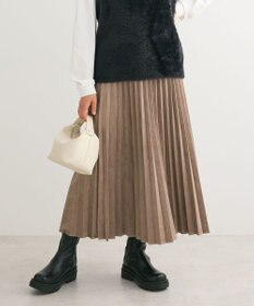 Green Parks マシュマロスエードプリーツスカート